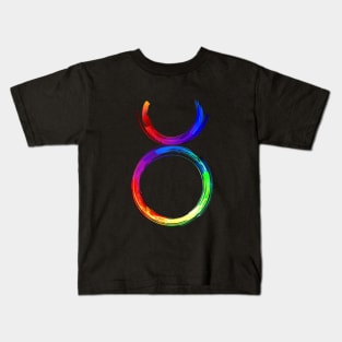 Zodiac sign Taurus luminescent paint Kids T-Shirt